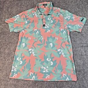 Bad Birdie Polo - Pink/Green Size Large - GOLF